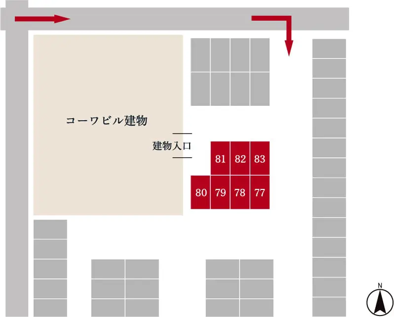 駐車場ご案内図